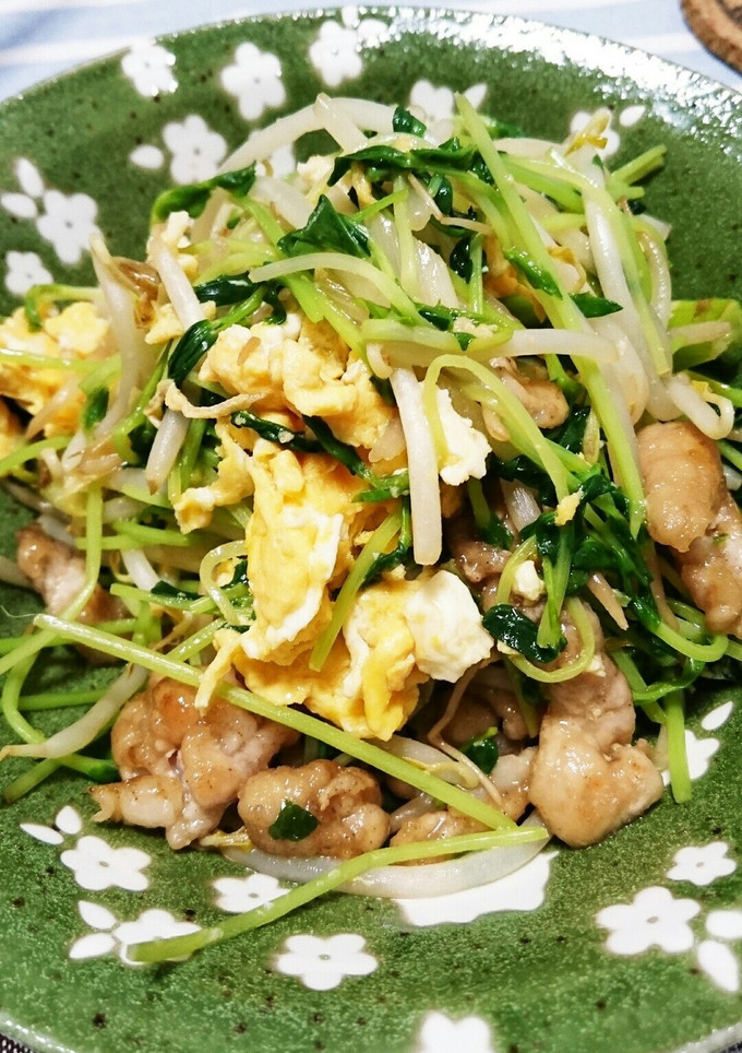 豆苗卵炒め-レシピのメイン写真