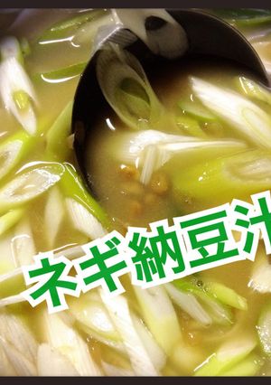 簡単!ネギまみれ納豆汁-レシピのメイン写真