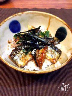 さんまの蒲焼き丼-レシピのメイン写真