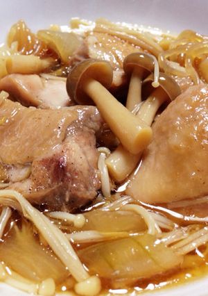 フライパンで＊鶏もも肉とキノコ煮-レシピのメイン写真