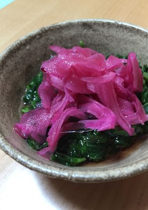 モロヘイヤと酢玉ねぎのさっぱり小鉢-レシピのメイン写真