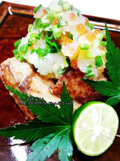 鰤竜田のみぞれ和え すだち添え-レシピのメイン写真