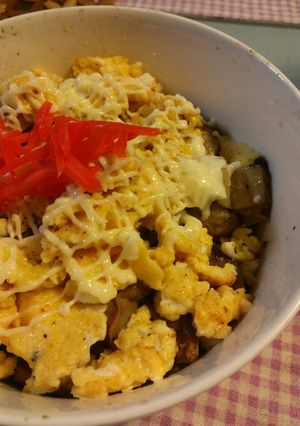 余った焼き鳥で二色丼☆-レシピのメイン写真