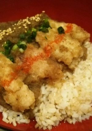鶏天の茄子みぞれ丼-レシピのメイン写真