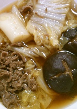 少ないお肉で！白菜たっぷり簡単　すき焼き-レシピのメイン写真