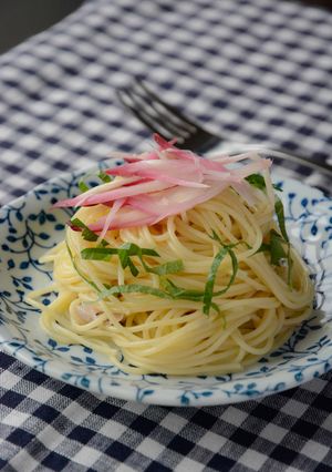 京の花街みょうが冷製パスタ-レシピのメイン写真