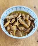 お酢を使った塩麹手羽中と大根のさっぱり煮