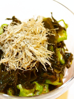 とろろ昆布とオクラ&わかめの酢の物-レシピのメイン写真