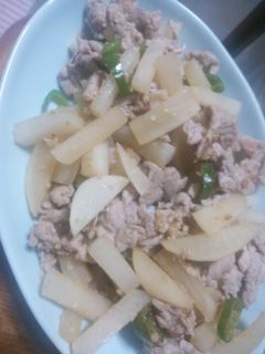 大根と豚肉のさっぱり炒め-レシピのメイン写真
