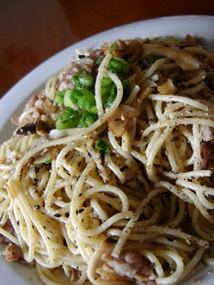 エリンギと豚の胡麻風味パスタ-レシピのメイン写真