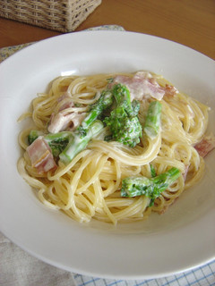 菜の花とベーコンのクリームパスタ-レシピのメイン写真