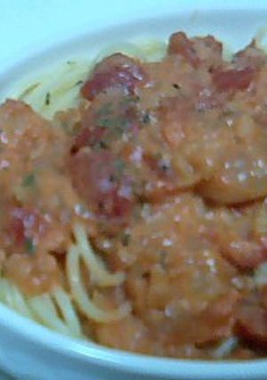 まろやか♪エビのトマトクリームパスタ★-レシピのメイン写真