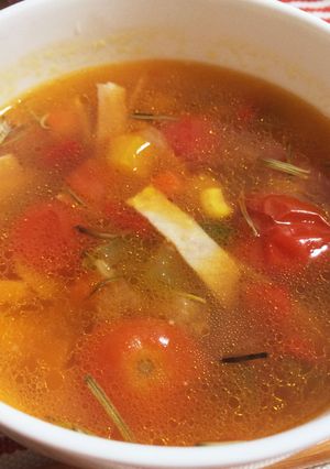 にんにくとプチトマトのスープ(・U・*)-レシピのメイン写真