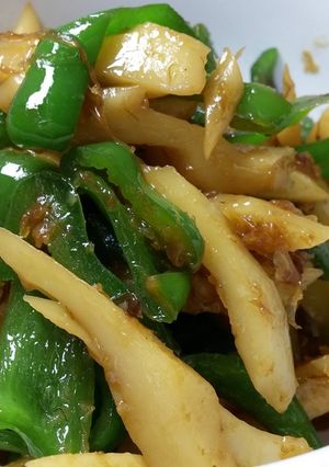ピーマンとちくわぶのおかか煮-レシピのメイン写真