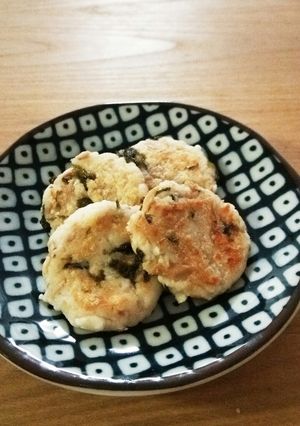 離乳食☆ツナとあおさのはんぺんバーグ-レシピのメイン写真