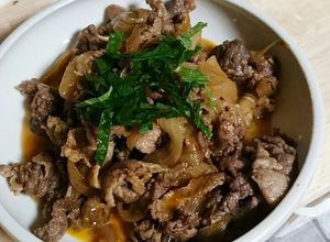 牛切り落とし肉で牛丼だねを作ってみた-レシピのメイン写真
