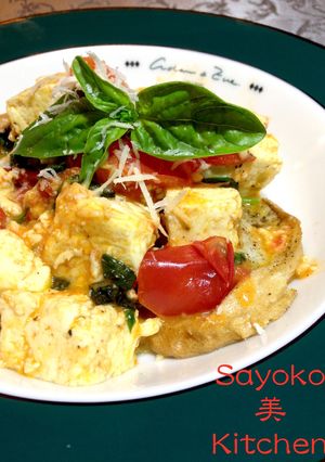 トマトと豆腐の炒め物〜バジル風味-レシピのメイン写真