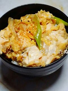 【節約】麺つゆで!簡単 豆腐の卵とじ丼-レシピのメイン写真