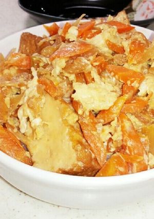ボリューム満点☆節約厚揚げ玉とじ丼-レシピのメイン写真