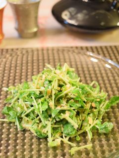 豆苗のピーナッツサラダ-レシピのメイン写真