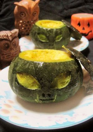 ハロウィン♪カボチャ星人プリン-レシピのメイン写真
