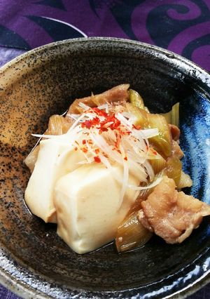 すき焼き味～簡単！豚ばら肉豆腐-レシピのメイン写真