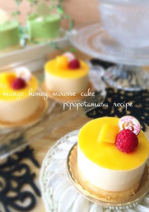 ＊・マンゴーとはちみつのムースケーキ・＊-レシピのメイン写真