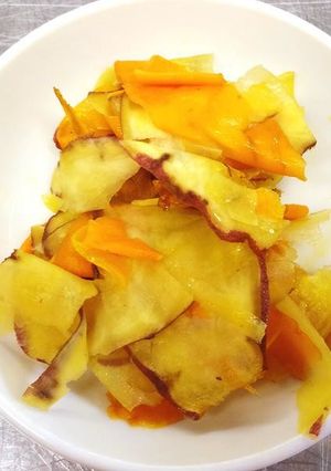 クッキングレシピ★　おいもと人参きんぴら-レシピのメイン写真