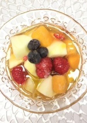 紅茶キノコ(コンブチャ)フルーツたっぷり-レシピのメイン写真