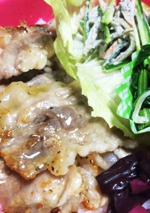 お弁当に!夕飯に!!豚肉の塩ダレ丼☆-レシピのメイン写真