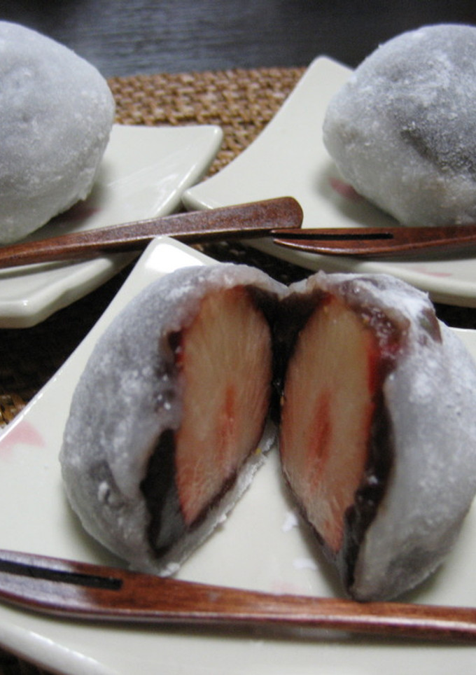レンジで簡単♪いちご大福-レシピのメイン写真