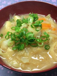切干し大根入り☆具だくさん味噌汁-レシピのメイン写真