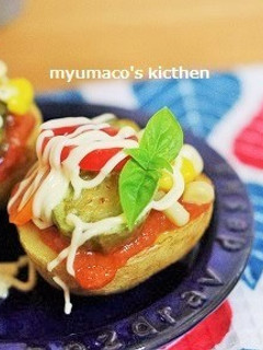 ピザ風ポテベジ-レシピのメイン写真