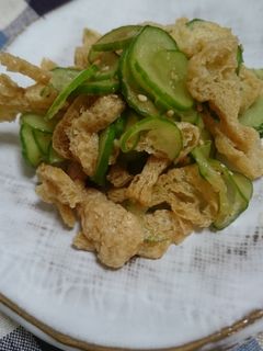 きゅうりと油揚げの和え物-レシピのメイン写真