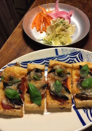 グルテンフリー油揚げピザマルゲリータ-レシピのメイン写真