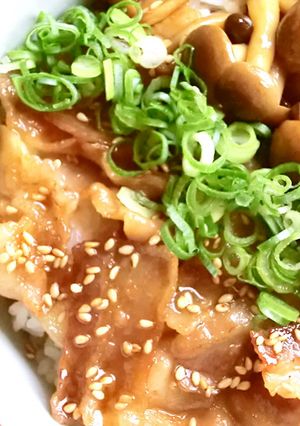 豚しめじ丼-レシピのメイン写真