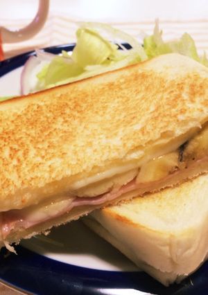 簡単!バナナホットサンド♡-レシピのメイン写真