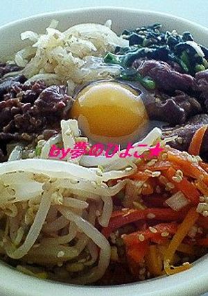 簡単！手軽に。。おうちでビビンバ丼-レシピのメイン写真