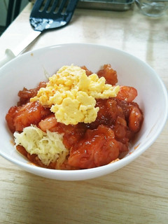 簡単☆たまらんエビチリ丼-レシピのメイン写真