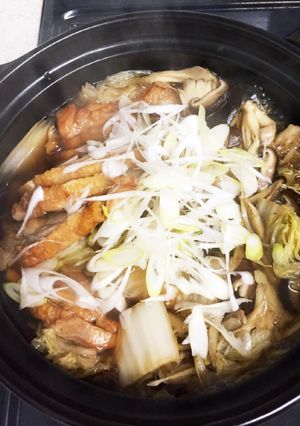 鶏とごぼうの秋鍋-レシピのメイン写真