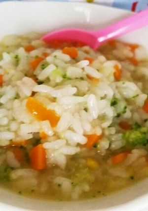 離乳食後期　野菜たっぷりリゾット♡-レシピのメイン写真