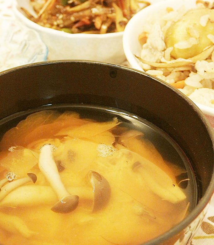＊夏は冷たく☆すりおろし長芋のお吸い物-レシピのメイン写真