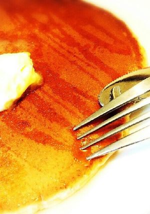 ホットケーキ！牛乳卵なしマヨでふんわり♡-レシピのメイン写真