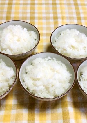 レンジで御飯(茶碗5杯・浸し後30分)-レシピのメイン写真