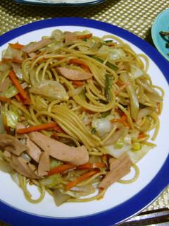 ★簡単!パスタの乾麺で*ソース焼きそば*-レシピのメイン写真