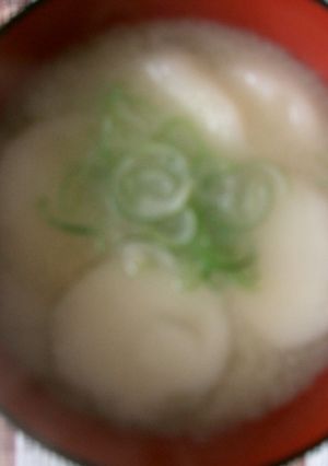 味噌汁ｉｎいももち-レシピのメイン写真
