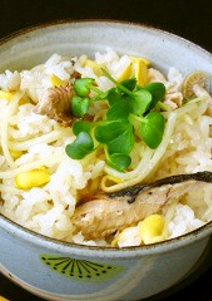 さんまと子大豆もやしの炊き込みご飯-レシピのメイン写真