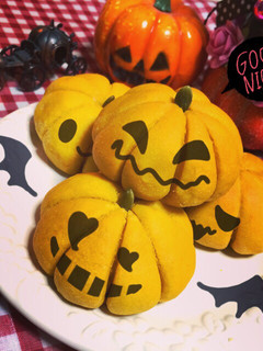 ハロウィンに♡簡単カボチャあんパン-レシピのメイン写真