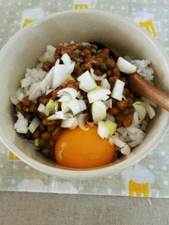 秋、冬の納豆丼-レシピのメイン写真