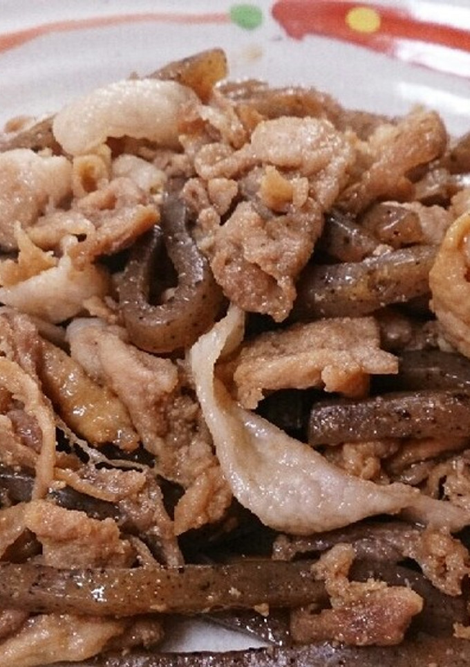 豚肉とこんにゃくの甘辛炒め-レシピのメイン写真